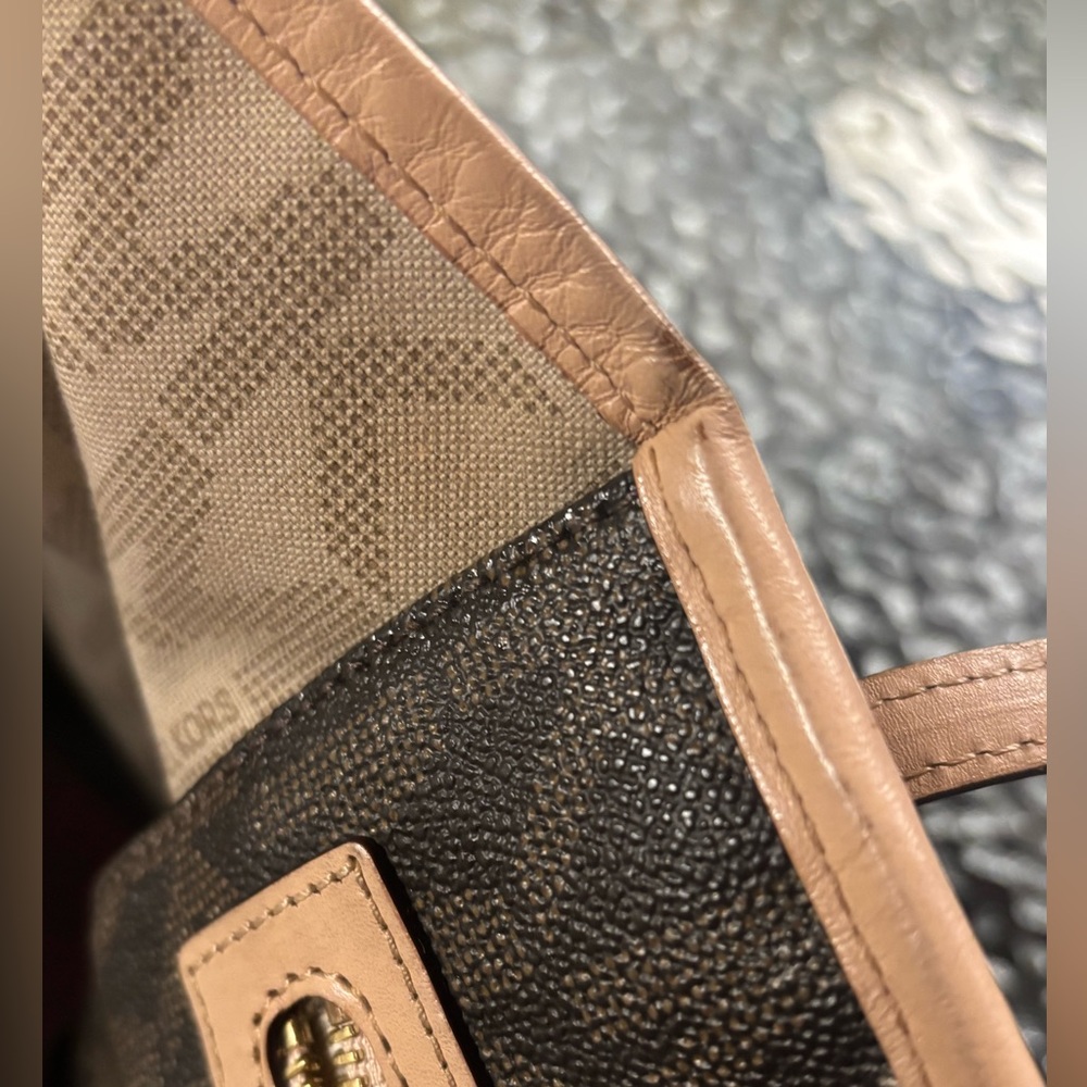 Michael Kors Brown Monogram Tote - Picture 4 of 7